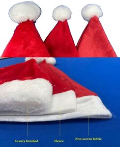 Gorro de Santa Claus con Diseño de Logotipo Personalizado, Bordado, de Fieltro, Terciopelo Grueso, para Adultos y Niños, Opciones Multicolores - Product Image 5