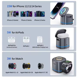 Regalos <span class=keywords><strong>para</strong></span> novio Trend Portable Vertical 15W Stand 3 en <span class=keywords><strong>1</strong></span> Cargador magnético <span class=keywords><strong>para</strong></span> teléfonos móviles Apple Auriculares Relojes - Product Image 5