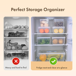 PP Plastic Multi-Purpose Durable Freezer-Safe Storage Box with Clip-On Lid for Freshness Preservation and Meal Prep - Product Image 3