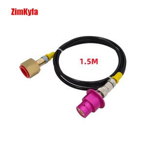 Kit de Manguera Adaptadora para Llenado de Tanque de CO2 Externo SODA Terra DUO Art, Compatible con Conector Sodastream W21.8-14 o CGA320, Herramientas Neumáticas - Product Image 1