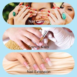 Aanpassen Logo Nagels Kolinsky Borstel Dik Haar Oem Fabriek Nagelborstel Blauw Paars Speciale Metalen Handvat Acryl Borstel - Product Image 6