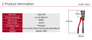 YQK-70 النحاس 4-70mm2 النحاس كابل ألومنيوم محطة الصحافة الهيدروليكية سلك دليل العروه العقص أداة آلة