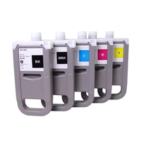 Cartucho de Tinta Compatible PFI-707 de 700 ml con Chip para Impresora de Formato Ancho Canon IPF 830 IPF840 IPF850 MBK BK C M Y