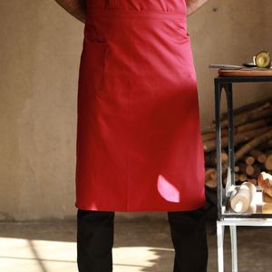 Tablier court de haute qualité en coton rose, personnalisé avec logo, pour enfants, idéal pour la cuisine, les serveurs et le nettoyage - Product Image 3