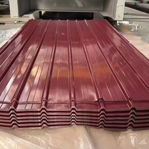 Tôle de toit en acier inoxydable Offre Spéciale de haute qualité 0.45mm galvanisé couleur enduit tôle ondulée prix de la plaque de toiture - Product Image 2