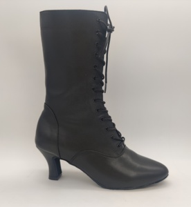 Robyn Hurder Stivali da ballo da donna personalizzati da ballo/latino di alta qualità Tacco 3 pollici in morbida pelle Sole nuovo Design - Product Image 1