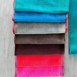 High Quality 240 gsm Cotton Knitted Velour Fabric 80% Cotton 20% Polyester 180 cm Velvet Fabric Bulk - Product Image 4