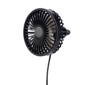 Intelligenter tragbarer USB-Autoventilator, abnehmbare Abdeckung, drei Windgeschwindigkeiten, 360 Grad verstellbar, warmes Nachtlicht, Kunststoffclip - Product Image 1