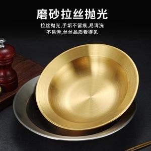 Stainless Steel <b>Round</b> Plate 20-20.9cm Thickened Durable For Hotel Meals - Product Image 4
