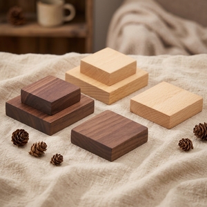 Bloques de <span class=keywords><strong>Madera</strong></span> Tallados a Mano de Alta Calidad, Naturales, Personalizados, de <span class=keywords><strong>Haya</strong></span> y Nogal Negro, para Manualidades - Product Image 2