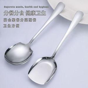 Cuchara de Servir de Acero Inoxidable, Mango Largo, Tamaño Grande, para Uso en Restaurantes, Hoteles y Bufés - Product Image 2