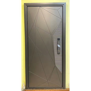 Porta d'<span class=keywords><strong>Ingresso</strong></span> di Lusso dal Design Europeo in Acciaio Inox e Alluminio per Appartamenti Case e Ville Nuovo Portone Principale - Product Image 5