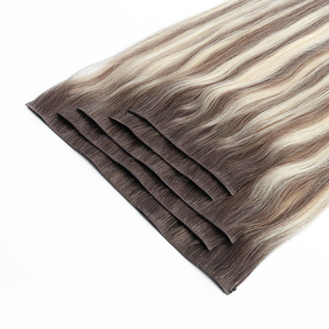 Extensions de cheveux humains Remy européens à clipser, ondulations profondes, résistantes à la <span class=keywords><strong>chaleur</strong></span> 12A, toutes couleurs, longues, pointes épaisses - Product Image 3