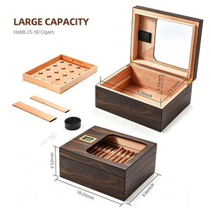 JH Sofort Lieferbar Luxuriöser Polierter Lackierter Holz-Zigarren-Humidor Einzigartige Zigarren-Humidor-Boxen - Product Image 4