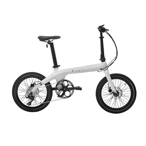 Quadro de bicicleta dobrável fibra de carbono, portátil, leve, para bicicleta de estrada, 20 polegadas