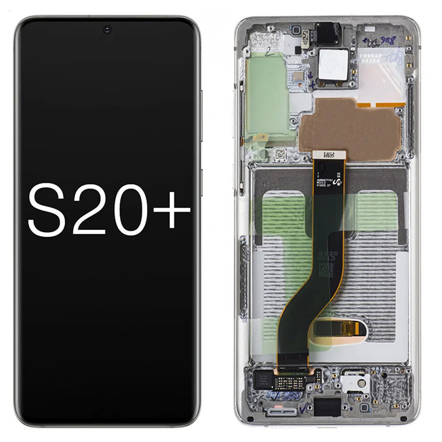6.67inch Display Lcd for Samsung S20 Plus 5G G986 OLED Small Size Phone Screen with Frame Fingerprint Sensor 60Hz Refresh Rate