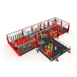 Équipement de <span class=keywords><strong>course</strong></span> d'obstacle d'intérieur, parc avec fosse à mousse et <span class=keywords><strong>course</strong></span> ninja - Product Image 1