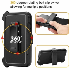 Funda Protectora Resistente a Impactos Defender Armor TPU PC con Clip para Cinturón para iPhone 17 16 15 Pro Max S26 S25 S24 Ultra - Product Image 3