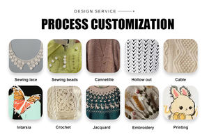 Maglione Personalizzato con Logo, Colletto a Polo a Righe, Ricamo, <span class=keywords><strong>Jacquard</strong></span>, <span class=keywords><strong>Maglia</strong></span> da Calcio Lavorata a <span class=keywords><strong>Maglia</strong></span> per l'Inverno - Product Image 6