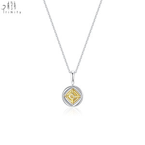Latest Products Luxury Handmade Exquisite Yellow Diamonds Necklace Jewelry 18K <b>Solid</b> <b>Gold</b> Real Natural Diamonds <b>Pendant</b> Necklace - Product Image 3