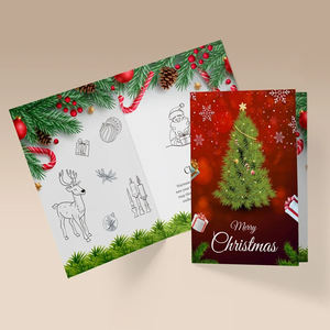 Kişiselleştirilmiş yeni yıl tebrik kartı karikatür zarf parti toplama özel tasarım kağıt noel zarf - Product Image 5