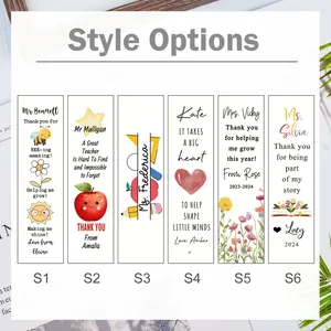 Segnalibro personalizzato insegnante acrilico grazie regalo di apprezzamento dell'insegnante al regalo per l'amante del libro di scuola - Product Image 6