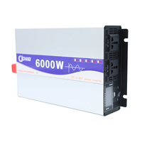 Nouveau 2026 Onduleur solaire à onde sinusoïdale pure 6000W, convertisseur DC-AC, entrée DC 12V 24V 48V 60V 72V, sortie AC 110V 220V, pour maison, camping-car, camping, alimentation hors réseau