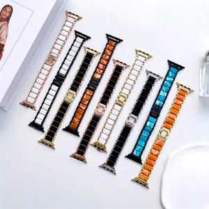 Correa Híbrida de Resina y Metal para Apple Watch Ultra 2/1 Series 10 9 8 7 6 5 SE, Venta al Por Mayor de Fábrica Upro, Brazalete para Reloj de Mujer - Product Image 1