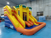 Mejor Precio en Alquiler de Juegos Inflables para Fiestas Infantiles y de Adultos, Accesorios para Parques Comerciales al Aire Libre, Combo de Casa Inflable con Tobogán