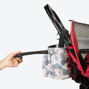 Organizador de cochecito de bebé, bolsas de pañales para mamás, <span class=keywords><strong>bolso</strong></span> húmedo para pañales, gancho, carrito impermeable, accesorios para cochecito de gran capacidad - Product Image 3