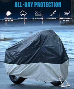 Housses de Moto Couverture Complète de Moto Couverture de Pluie Extérieure 190T - Product Image 5
