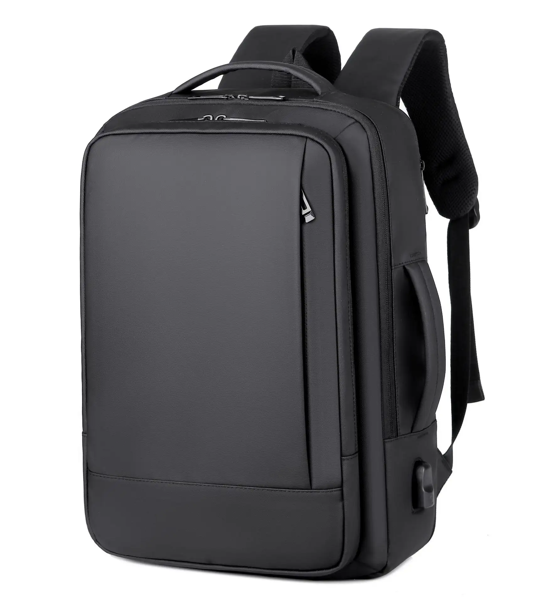 Mochila para portátil escolar para estudiantes universitarios, mochila impermeable para portátil con USB para hombres