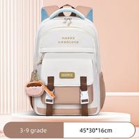 Sac à dos d'étudiant en nylon pour enfants Design de cartable simple pour filles Sac tendance Mode Sac à dos de grande capacité Sacs d'école