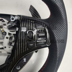 Nouveau produit phare : Volant en cuir perforé en fibre de carbone pour Honda Acura Tlx - Product Image 3