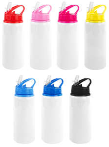 Commercio all'ingrosso bottiglia d'acqua in alluminio per bicicletta personalizzata da 600ML a sublimazione borraccia acqua in metallo bottiglia d'acqua in plastica - Product Image 6