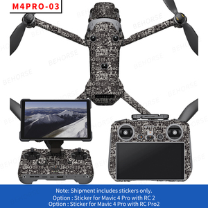 Autocollants de protection de télécommande de peau pour RC Pro2 autocollant plat de Fuselage étanche pour accessoires de Drone DJI Mavic <span class=keywords><strong>4</strong></span> Pro - Product Image 4