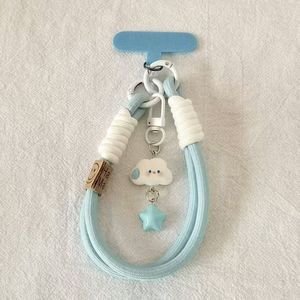 2025 nuevo teléfono celular encanto cuerda cordón corto con Tether Tab Universal lindo teléfono llavero correa de muñeca para mujeres niñas - Product Image 3