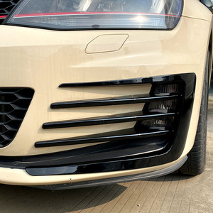 สติ๊กเกอร์ตกแต่งกระจังหน้า Golf Mk7 สีดำ Piano Black วัสดุ ABS สำหรับ Golf 7 GTI ปี 2013-2016 - Product Image 3