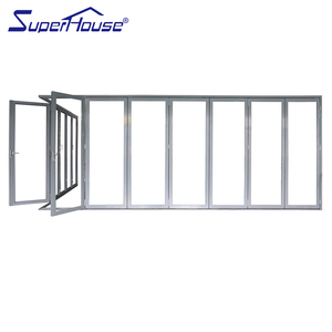 Superhouse, Primera Fabricante China <span class=keywords><strong>de</strong></span> Puertas Plegables <span class=keywords><strong>de</strong></span> Esquina Resistentes a Huracanes en Florida, Miami <span class=keywords><strong>NOA</strong></span> NFRC U 0.2 AS2047 con Rotura <span class=keywords><strong>de</strong></span> Puente Térmico - Product Image 3
