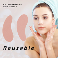 Ensemble de Coussinets Anti-Rides en Silicone, Coussinets Oculaires pour Rehaussement de Cils et Teinture, Masque Oculaire UV, Patchs Anti-Âge Réutilisables Plus de 30 Fois