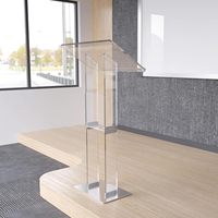 Chaire de prédicateur en acrylique transparente, pliable, de conception moderne, pour salle de classe, fabricant professionnel