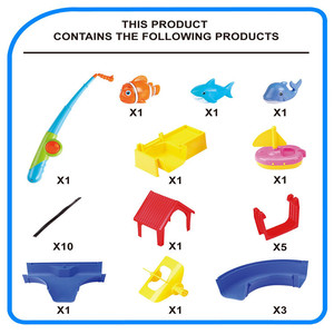 Nouveauté : Jeu de pêche en plastique Juguetes, parc aquatique, jeu d'été, jouet de piste aquatique pour enfants - Product Image 4