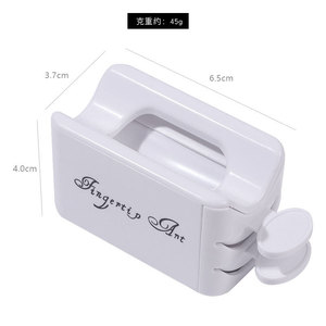 Alat manikur profesional lapisan ganda, alat penyimpanan daur ulang bubuk celup kotak kemasan Pixie kuku untuk kuku DIY - Product Image 5