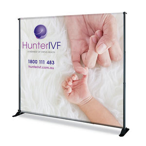 Supporto per banner retrattile per banner retrattile regolabile per fondale portatile regolabile per impieghi gravosi supporto per banner di grande formato - Product Image 3