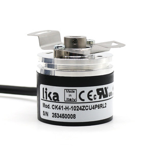 Codificador rotatorio incremental Lika CK41-H-1024ZCU4P6RL2 con cables, fabricado en Italia - Product Image 4