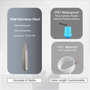 Độ nhạy cao thông minh không dây nb-iot 4 gam lorawan thủy tĩnh lỏng mực nước cảm biến mức độ Tank hệ thống giám sát df556 - Product Image 3