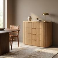 Armoire de rangement en bois moderne, meubles minimalistes, commode à 5 tiroirs, armoire de rangement de haute qualité au design classique et champêtre