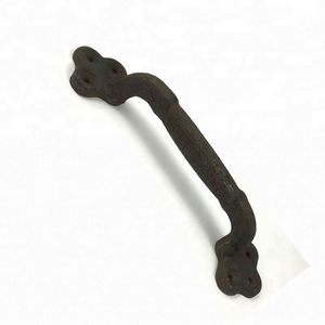 Poignées de portail WEKIS en fonte massive de 9 pouces, robustes, d'inspiration vintage, style ferme rustique, pour porte de grange moderne, pour extérieur, grande taille - Product Image 3