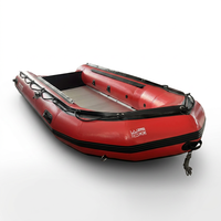 YLS-470 Bateau de pêche gonflable robuste en PVC de 1,2 mm, capacité 8 personnes, pliable, léger, durable et stable pour la dérive