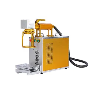 Raycus 20w 30w 50w fiber laser marking engraver Laser Marking Machine For Metal Gold PCB Stainless with rotary